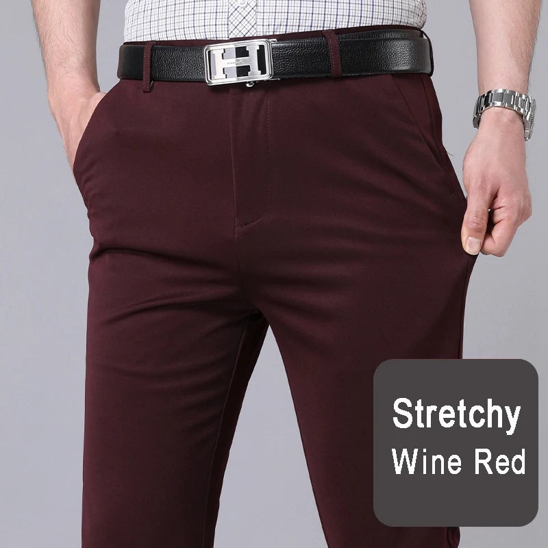 Smart Casual Men's Stretch Trousers