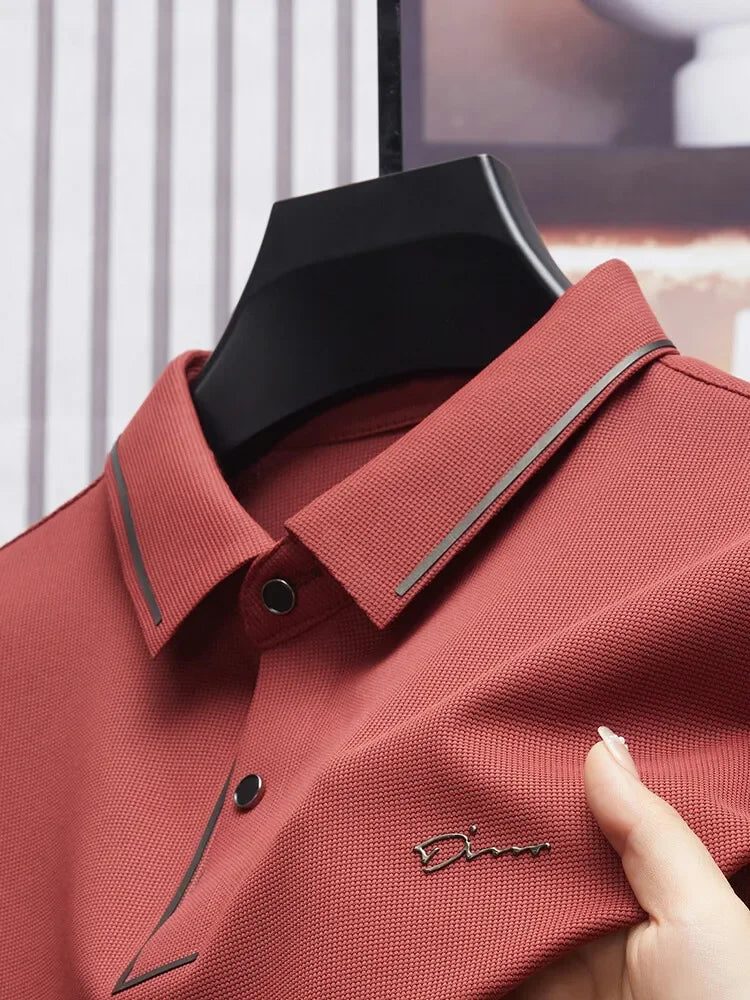 Premium Seamless Polo Shirt for Men - Smart Casual Elegance